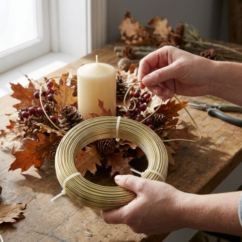 Arame decorativo de alumínio para projetos de artesanato e floricultura. | Floristik24.pt