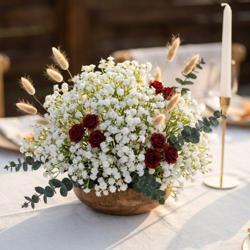 Gypsophila branca artificial L30cm 12 unidades | Floristik24.pt