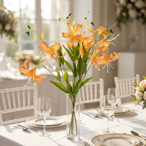 Itens Lírios artificiais, decoração para casamentos e eventos, 77 cm, 4 peças