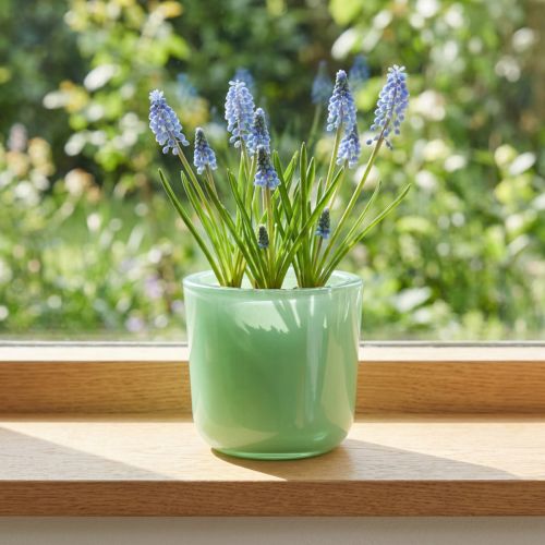 Pote de vidro Ø7,8cm Alt.8cm verde menta | Floristik24.pt