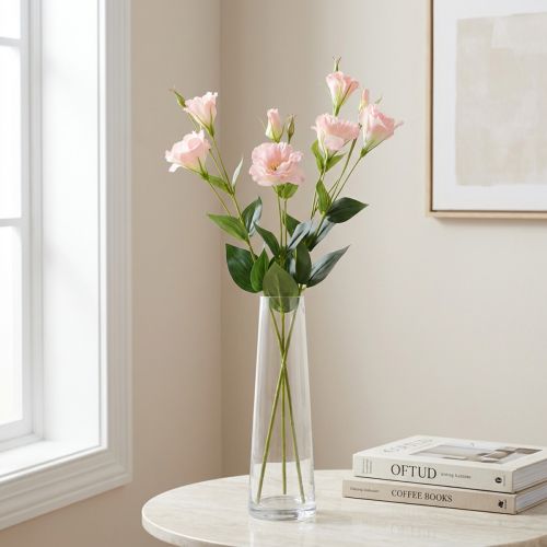 Lysianthus artificial rosa 87,5cm | Floristik24.pt