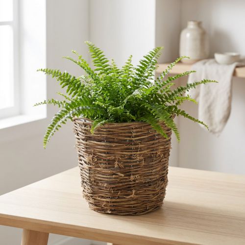 Cesto decorativo com design que lembra trepadeiras, ideal para vasos de flores e arranjos de mesa. | Floristik24.pt