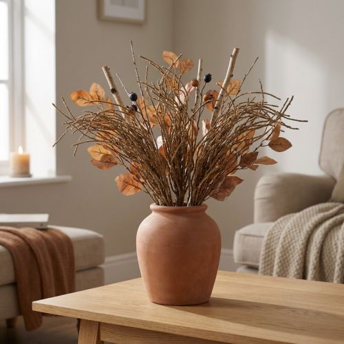 Arbusto de Grama Marrom Decoração Seca Artificial Decoração de Outono 48cm | Floristik24.pt