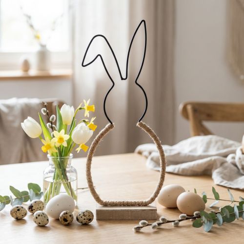 Coelhinho da Páscoa decoração de mesa fio de páscoa decoração boho coelhinho 32cm | Floristik24.pt