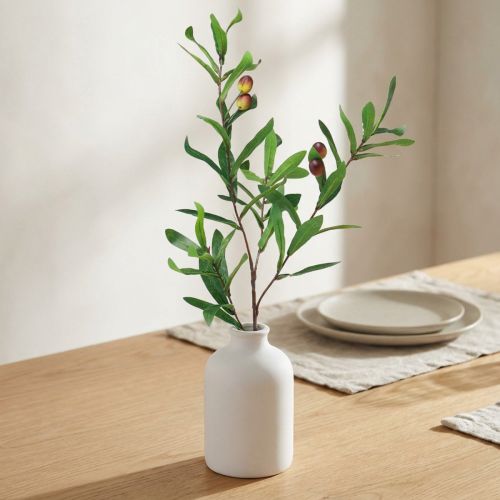 Ramo de oliveira artificial ramo decorativo 45cm | Floristik24.pt
