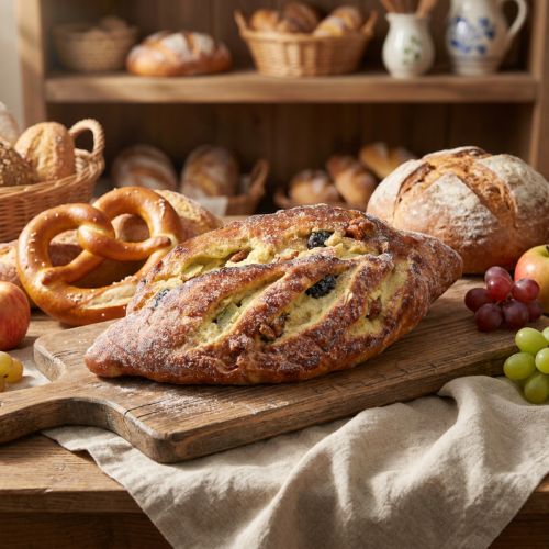 Pão de passas decorativo artificial - Réplica de alimento enganosamente realista para padarias e vitrines, 22 cm | Floristik24.pt