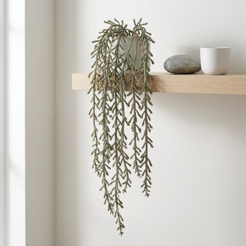 Itens Gavinha suculenta pendurada verde, bronze metálico 114 cm