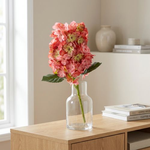 Itens Flor artificial de hortênsia com um visual elegante para uma decoração atraente do ambiente, 62 cm