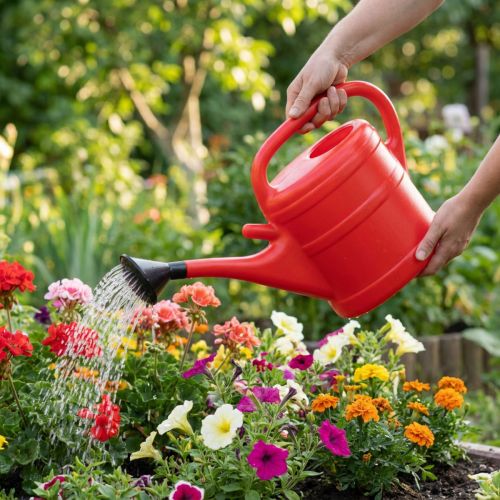 Regador vermelho de 10 litros