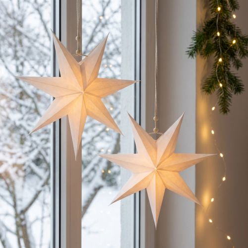 Janela poinsétia, estrelas de papel Natal, estrela dobrável Ø21cm 4 unidades | Floristik24.pt