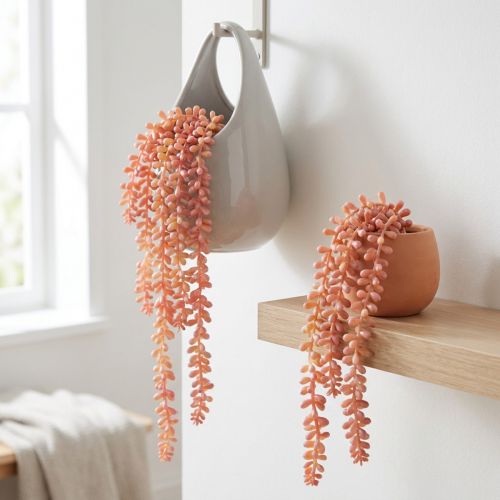 Planta suspensa Sedum 'Rubin' – suculenta decorativa e fácil de cuidar 43 cm 3 unidades. | Floristik24.pt