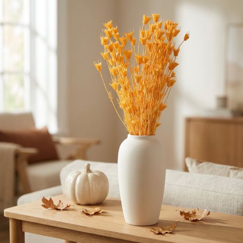 Itens Arranjo de flores secas de Nigella para uso prolongado. Peça decorativa elegante e atraente. 70cm 50g