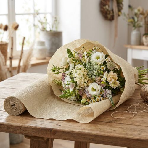 Florista papel crepom natureza