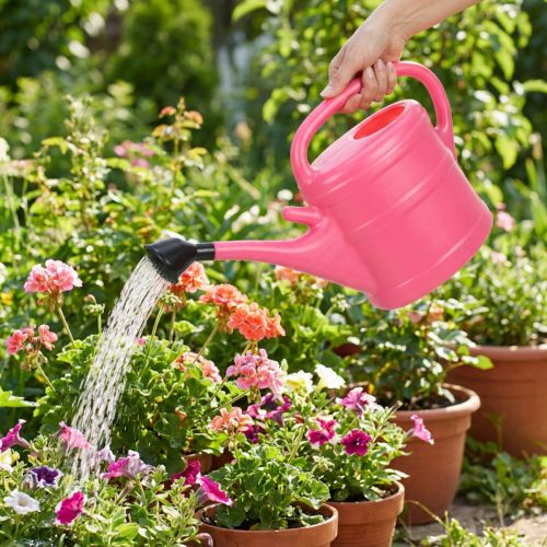 Regador rosa de 10 litros