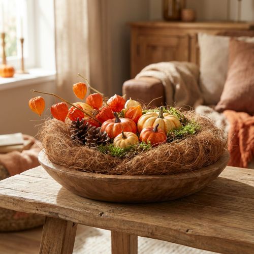 Material de enchimento para arranjos florais, fibras decorativas, fibra de palmeira Palmyra, bacia 1kg | Floristik24.pt