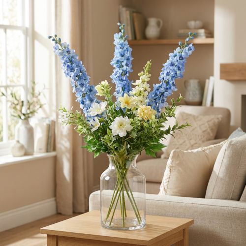 Delphinium artificial azul Delphinium flor artificial flores de seda | Floristik24.pt