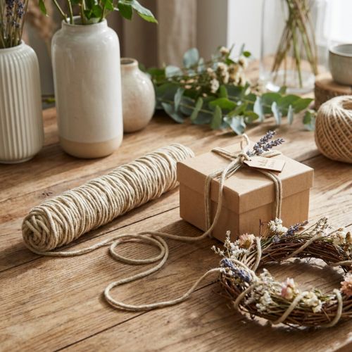 Fio de lã cordão de feltro cordão de feltro bege C55cm | Floristik24.pt