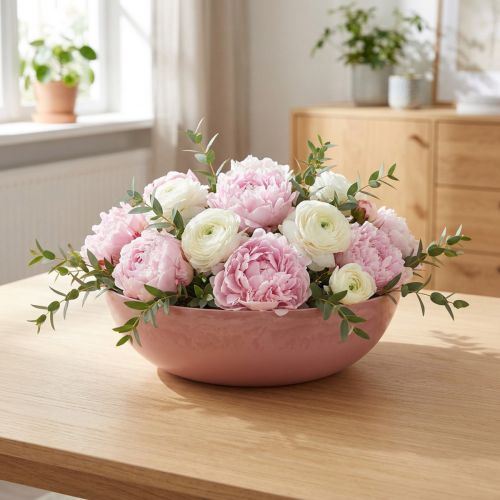 Tigela decorativa rosa velho Ø30cm Alt.9cm | Floristik24.pt