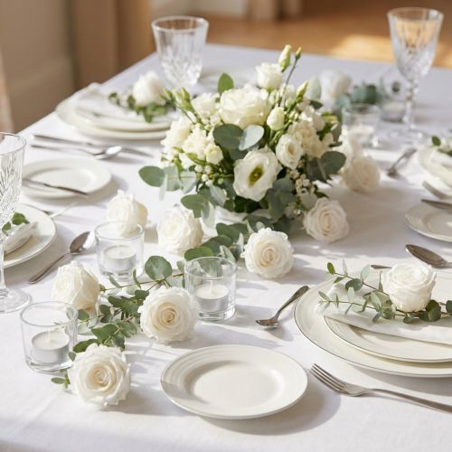 Itens Infinity Roses Cabeças de Rosas Reais Mini Rosas Brancas Ø3cm 16 unidades