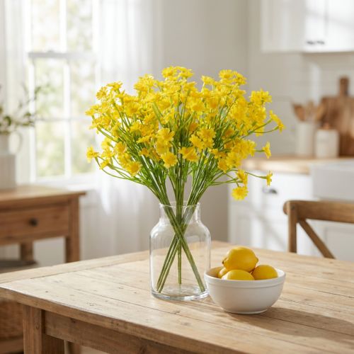 Buquê de camomila artificial para decoração fresca e prática, 28 cm, 3 peças. | Floristik24.pt