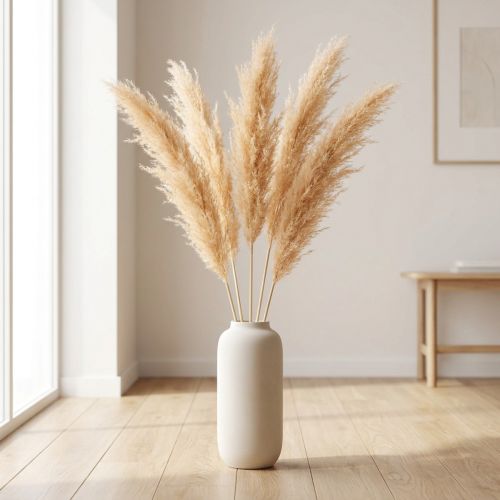 Aspargos secos, gramíneas ornamentais, aspargos damasco 90cm 5 unidades | Floristik24.pt