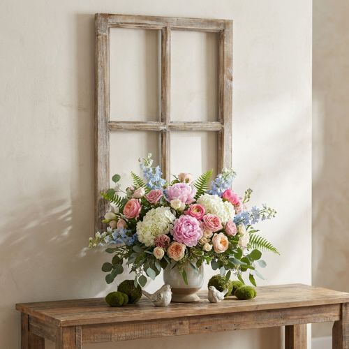 Moldura decorativa em madeira decoração marrom rústico 40×60cm | Floristik24.pt