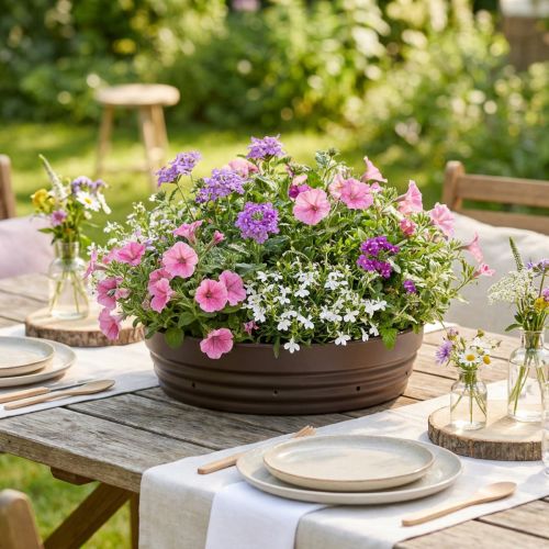 Itens Anel para plantas “Rondino” 55cm marrom 1 peça