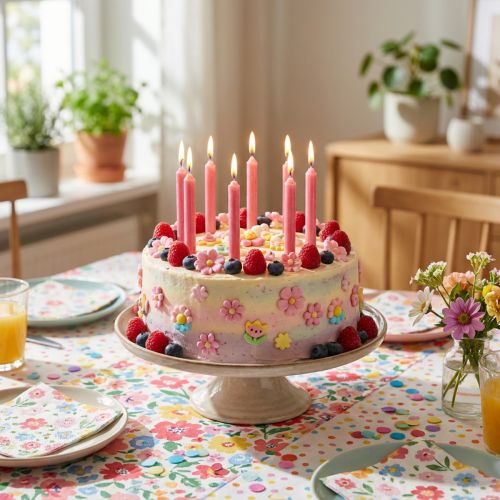 Itens Velas para bonecas, 10 mm, vermelhas, Wiedemann Candles 65/10, 50 unidades