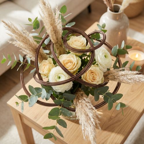Arame de alumínio marrom para floricultura, joalheria e artesanato, Ø2mm, 60m, 500g | Floristik24.pt