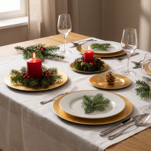 Pratos decorativos redondos pequenos e brilhantes, 17 cm, conjunto de 6 peças | Floristik24.pt