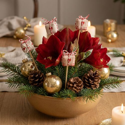 Plugue de flor pacote de presente de Natal decoração 2,5cm 15 un | Floristik24.pt