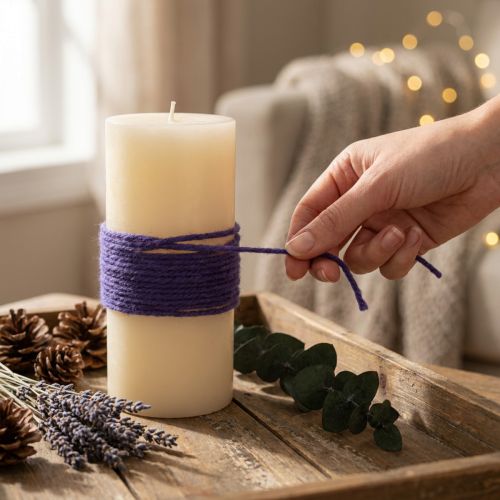 Fio Wick 55m roxo escuro | Floristik24.pt