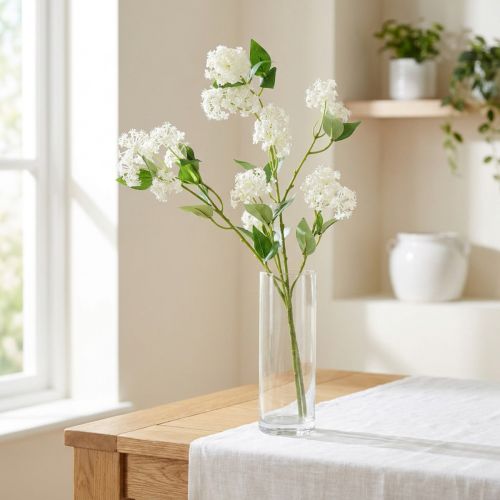 Ramo de lantana branco artificial 80cm | Floristik24.pt