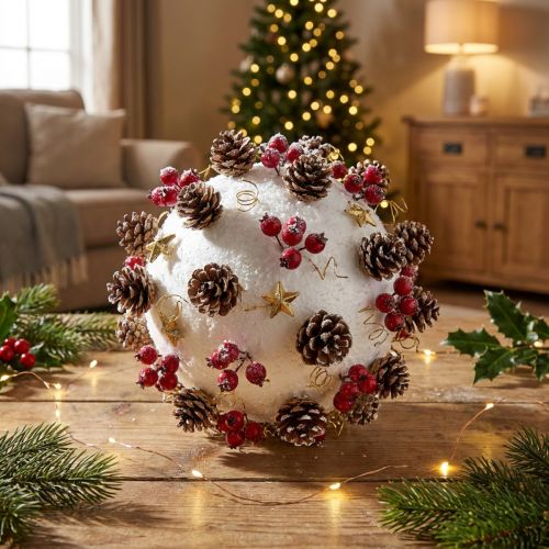 Itens Bola de isopor Ø20cm branca 2 unidades