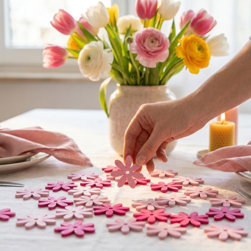 Itens Flores decorativas para decoração de ambientes, perfeitas para criar toques sazonais criativos, 4 cm, 72 peças.