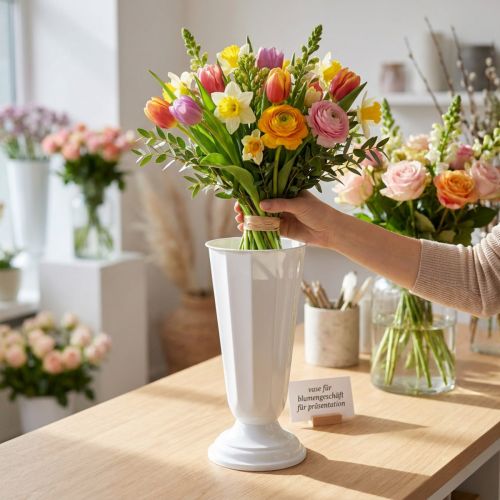 Itens Vaso de fixação “Szwed” branco Ø13cm