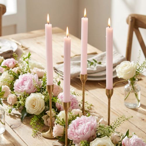 Velas cônicas, cor sólida,