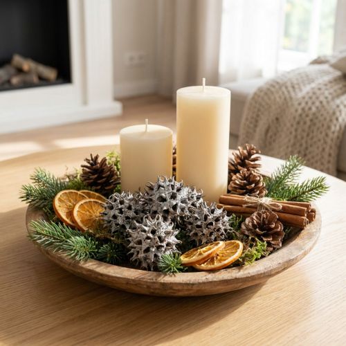 Cones de Sweetgum Nature Washed Branco 250g | Floristik24.pt