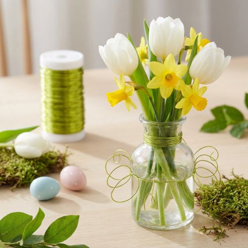 Arame decorativo para artesanato criativo, ideal para arranjos florais e decoração de mesas. | Floristik24.pt