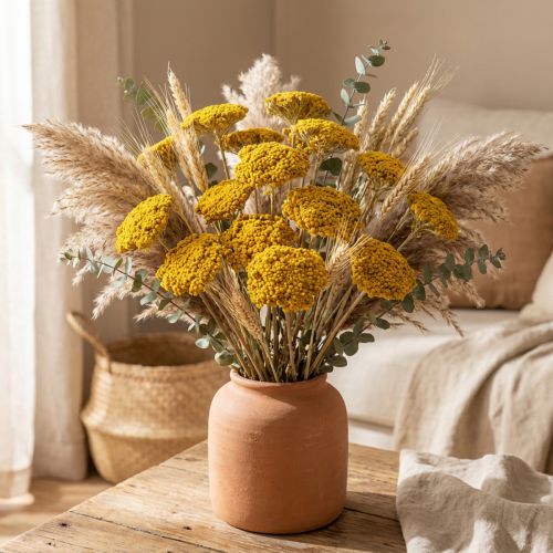 Achillea Natur Gelb (Mil-folhas) Flores Secas Amarelas 1kg | Floristik24.pt