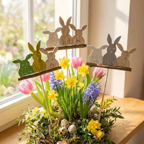 Plug decorativo coelho H37cm 8pcs | Floristik24.pt