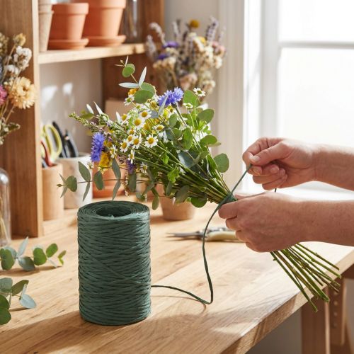 Itens Fio de encadernação de fio de papel fio de encadernação de papel verde 0,4 mm 205 m