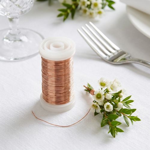 Itens Arame de cobre para artesanato floral, 0,30 mm, 100 g, cor murta