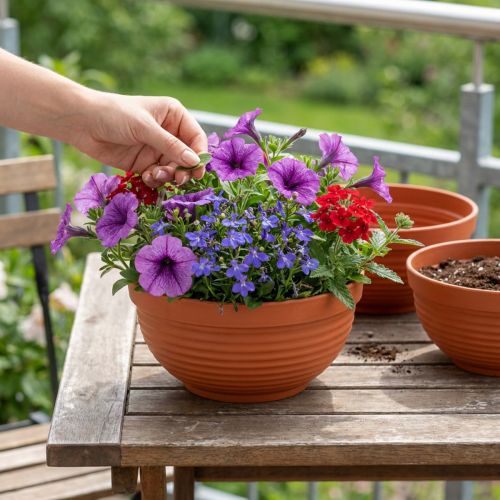 Itens R-bowl plástico terracota Ø19cm, 10 peças