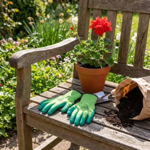 Luvas de jardinagem de nylon Kixx tamanho 10 verde | Floristik24.pt