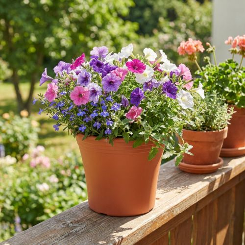 Vaso “Irys” plástico terracota Ø17cm H14cm 1 un | Floristik24.pt