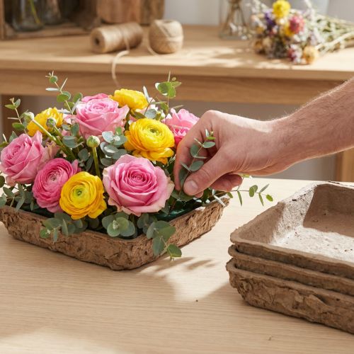 Conjunto de 12 peças de espuma floral básica Oasis Biolit, 13x13x2cm, para decoração de flores (faça você mesmo). | Floristik24.pt