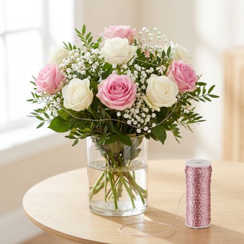 Fio com efeito de caldo, rosa, Ø0,30mm, 100g/140m - fio para artesanato, fio criativo, fio de cobre para decoração. | Floristik24.pt