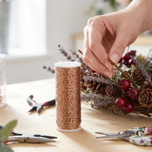 Fio de cobre com efeito Bouillon, 100g, para artesanato, decoração e design de joias. | Floristik24.pt