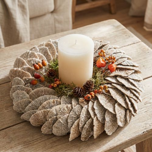 Itens Guirlanda de árvore de esponja natural para decoração 37cm